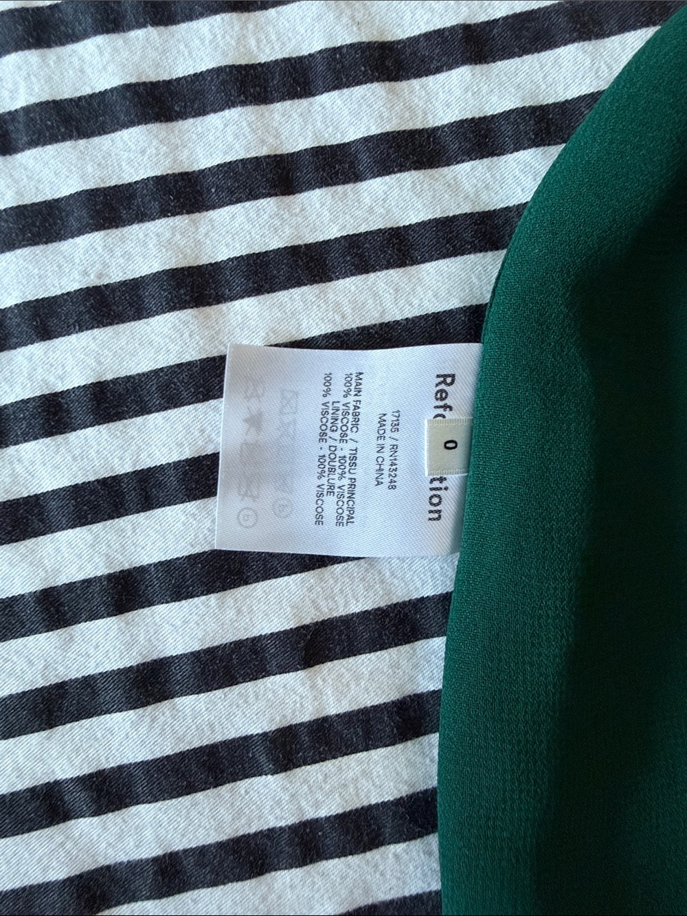 Reformation Emerald Green Mini Slip Dress - Picture 2 of 4